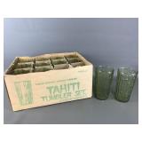 Vintage Glass Tahiti Tumblers Anchor Hocking Set
