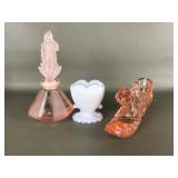 Boyds Art Glass Periwinkle Toothpick Holder & More