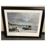 Claude Monet La Plaige A Sainte Adresse Print