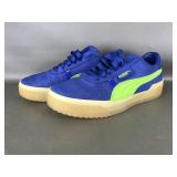Vibrant Blue Neon Green Puma Sneakers Sz 9.5