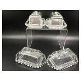 Candlewick Glass Butter Dishes
