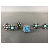 Vtg Sterling Silver Southwestern Jewelry