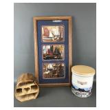 Longaberger Homestead 2 Quart Crock, Aspen Wood