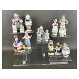 Polka Dot Dutch Water Girl Porcelain Vintage