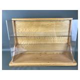 Vintage Wood & Acrylic Display Case