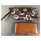 Leather Coach Wallet And Coach Brown And Purple