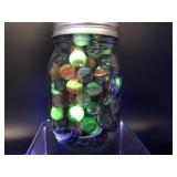 Vintage Glowing Manganese & Cadmium Marbles