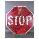 Vintage Grungey Rock N' Roll Stop Sign