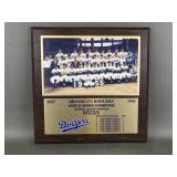 Brooklyn Dodgers World Champions 1955 Plaque