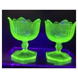 Vintage Glowing Uranium Julepped Oranges Sherbert