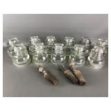 Vintage Hemingray & Whitall Tatum Glass Insulators
