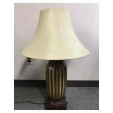 Classic Urn Shaped Modern Striped Table Lamp