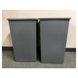Grey Wastebaskets