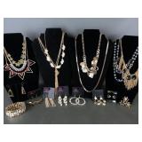 Vintage & Modern Gold Tone Costume Jewelry