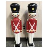 Vintage Blow Mold Christmas Soldiers
