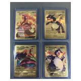 Gold Foil Metal Pokemon Trading Cards