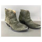 Catarina Martins Olsen Khaki Low Suede Boot Sz41