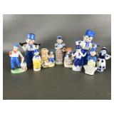 Vtg Porcelain Dutch Style Figurines Most Japan