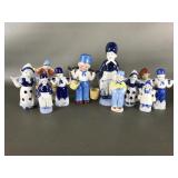 Vtg Porcelain Dutch Style Figurines Most Japan