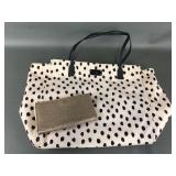 Kate Spade Polka Dot Pink And Black Purse And