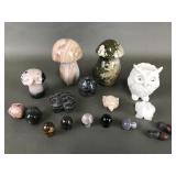 Carved Stone Peanuts, Mushrooms & More