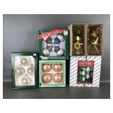 Vtg Glass Christmas By Krebs Ornaments & More