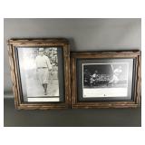 Babe Ruth & Ted Williams Framed Photographs
