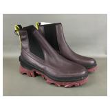 SOREL Brex Chelsea Boots maroon & blk colorway