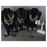 Antique Brass Tone Costume Jewelry
