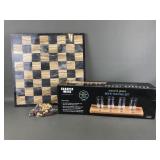 Marble Chess/checker Board, Sharper Image Beer