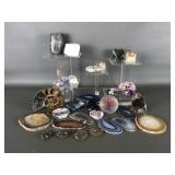 Ancient Ammonite Fossil, Agate Slices & More
