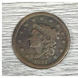 1838 Coronet Head Large Cent