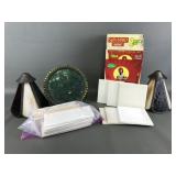 Slag Glass Sconces, Ceramic Tiles & More