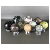 Polished Moss Agate Sphere & More