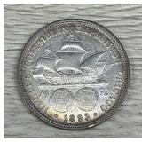 1893 Columbian Exposition Half Dollar 90% Silver