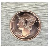 1oz .999 Fine Copper Round