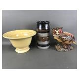 Vintage Napco Owl Planter & More Pottery!