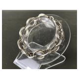Chunky Sterling Silver Chain Link Bracelet
