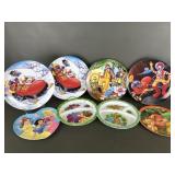 2001 Mcdonalds Vtg Plastic Plates & Disney Plates
