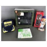 U Of M Baseball Cap, Woody Hayes Bobble Head &