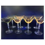Glowing Cadmium Fostoria Champagne Coupe