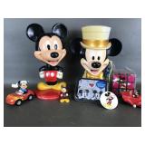 Vtg Mickey Mouse Kellogg Bobble Head & More