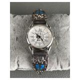 Sterling Silver Southwestern Style Ladies Watch