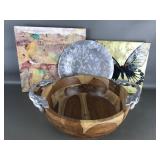 Kitchen Decor! Beautiful Wooden Salad Bowl & More