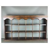 Vintage Mounted Wooden Curio Wall Display