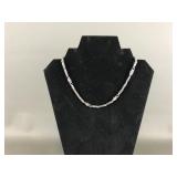 Sterling Silver Boxed Rectangle Links Necklace