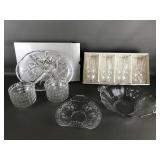 Gorham Crystal Lady Anne 4-part Relish Dish & More