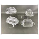 Candlewick Glass Butter Dishes
