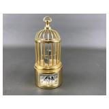 Bulova Miniature Boutique Bird Cage Clock