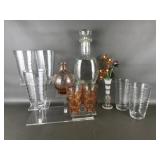 Vintage French Art Deco Pink Glasses & More